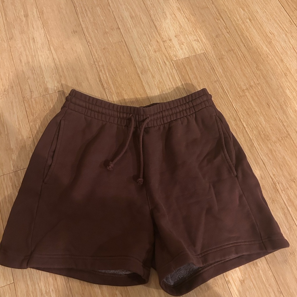 Aritzia Brown Athletic Shorts with Soft Texture